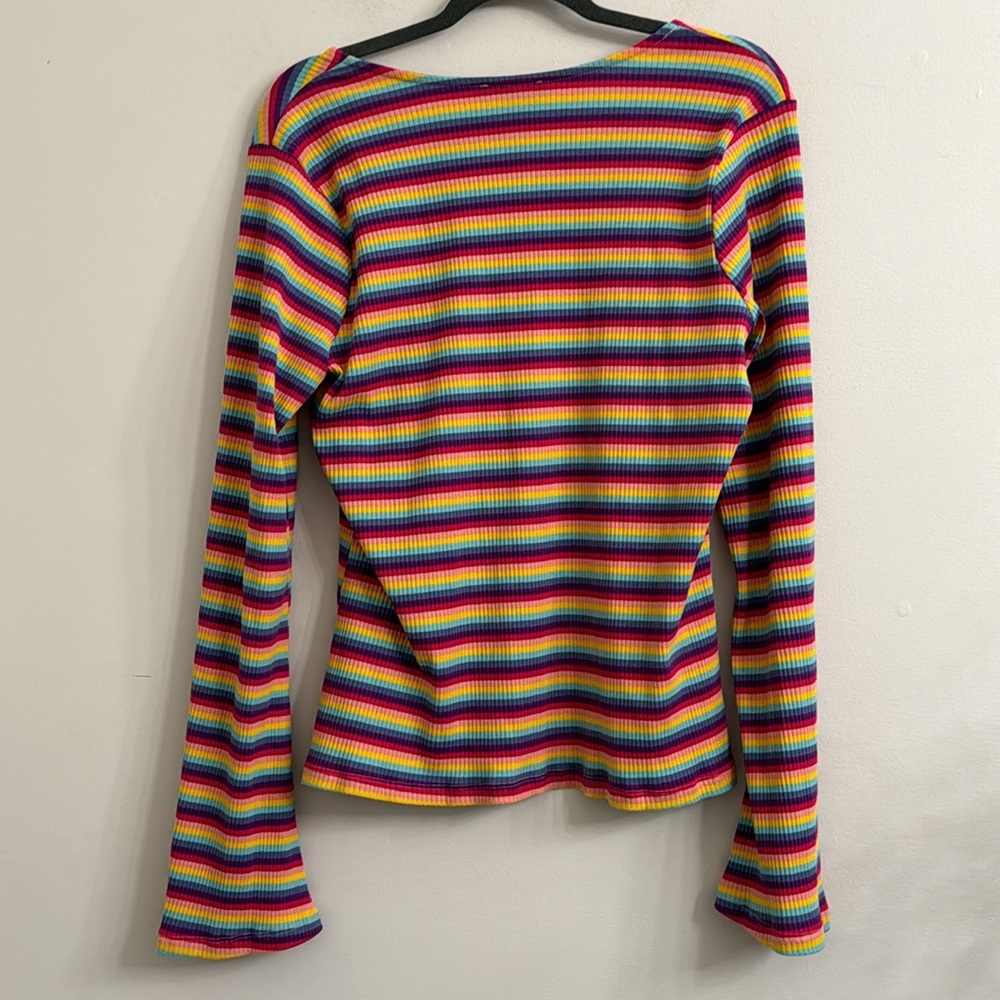 Modcloth Lost in Love Bell Sleeve Top 1x - Picture 7 of 9